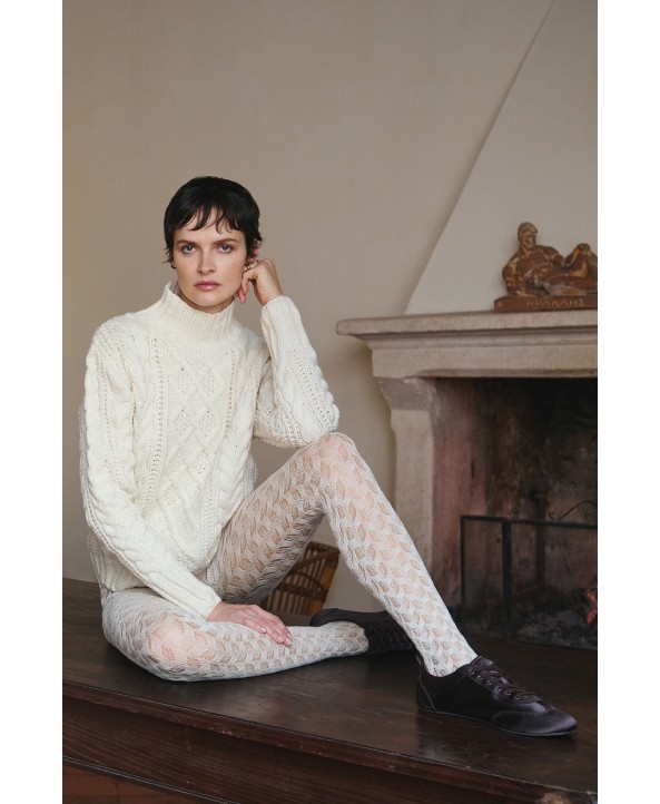 Trasparenze вълнен чорапогащник Ace екрю